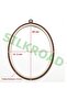 Wooden Color Plastic Oval Panel Pulley - Embroidery Pulley Set of 5 - 4