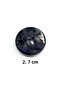 Coat Coat Button / Prism Pattern / Black 2.7 cm / Code: 2612 - 3