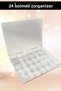 24 Compartment Necklace Ring Jewelry Box Organizer Organizer Box