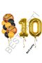Best Gold Color Number Basketball Ball Foil and Latex Balloon Set Age 10