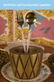 Countertop Spoon Holder Decorative Vertical Spoon Holder Cylinder Spoon Holder Antique Gold Color Model 18 - 4