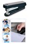 Desktop Office Set 7 Pieces Black Metal Paperwork Rack Pen Holder 3 Stapler Delegator Paper Clip Holder Note - 5