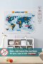 World Map with Animals, Fun World Map for Kids, Educational Toy Kids Room Sticker
