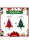 Set of 8 Christmas Forks and Spoons Table Decoration Red & Green