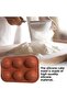 Cake Mold Half Ball Baking Mold Silicone Tray Ice Ball Chocolate Mold 6 Pieces - 3