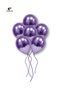 Small Mini Size Purple Color Chrome Balloon 10 Pcs 6 Inch 15 Cm Birthday Party Balloon Very Vivid Shiny - 2