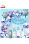Luxury Frozen Elsa Themed Birthday Party Set for 1 Year Old Girls - Snowflake and Foil