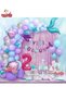 2 Year Old Mermaid Banner Balloon Blue Purple Balloons Foil Fringe Curtain Set Birthday Party Ornament - 3