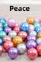 Mixed Color Chrome Balloon 10Pcs 30cm Amazing Bright Vivid Color Birthday Party Balloon - 4