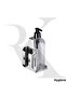 Hotel Type Single Locked Dispenser Apparatus - Stainless Steel - Shower Gel-Soap-Shampoo - 4