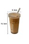 Origami Style Mica 2-Piece Heat Resistant Covered Presentation Bottle Soft Drink Cup Straw Gift - 3
