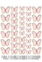 Edible Paper Cake Cupcake Top Pink Butterfly Picture Edible Paper Print