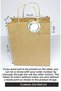 White Label Printed, Kraft Handle Bag, 12 Pieces Drawstring Gift Bag Set (22x18x8 Cm) - 2