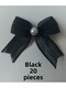 Pearl Detailed Linen Ribbon Napoli Ready-Made Bow (20 Pieces)
