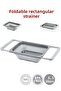 5.5 Lt Gray Foldable Rectangular Strainer