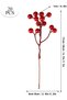 10 Pieces 18 cm Kokina Red Berry Christmas Ornament New Year's Gift T-105 - 3