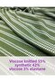 Thin Viscose Synthetic Mixed Knitted in Green White Colors (Width 125 cm X Length 280 cm)