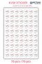 Women's Entrepreneur Themed 70 Pieces 4cm Adhesive Coated Thank You Label - 3
