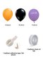 Halloween Balloon Chain Orange Black Lilac Balloon Chain 50pcs Balloon Halloween Balloons - 2