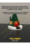 Christmas New Year Lighted Pine Tree House Decorative Table Ornament - 4