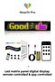 Led Matrix Panel Digital Display Controlled App Controlled 16 X 64cm Led Display
