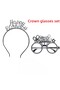 Happy Birthday Crown Glasses Set Happy Birthday Party Accessory Crown Glasses