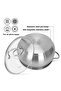 Stainless Stockpot with Glass Lid 24x13cm / 5.9L, Induction Bottom Martinez Series - 3