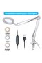 Acrobat Movable 8X Magnifying 64 Smd Led Lighted Desk Study Lamp Table Top Magnifier - 4