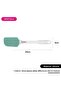 Silicone Spatula Turner, Transparent Handle High-Heat Resistant Scraping Spatula (Mint) - 3