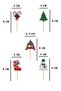 New Year's Themed Cupcake Toothpicks 10 Pieces - 3