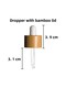 20 ml Clear Glass Dropper Serum Bottle 20 Cc Wooden Dropper Glass Bottle with Bamboo Cap 1 Piece - 3