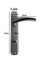 Sparrow Bravo Chrome Door Handle Toilet(Wc) and Bathroom Door Handle Mirrored One Door Wc(1 Set)(Left) - 4
