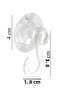 Hanging Suction Cup Kiss 4 Cm 12 Pieces Large Hooked Glass Suction Cup Kiss Glass Hanger PVC Suction Cup Kitchen Bath - 2