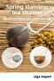 Tong Herbal Tea Linden Rosehip Green Tea Brewing Strainer 16x5,5 Cm - 8