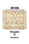 Wooden Rhythm Sticks 40 Pairs 80 Pieces