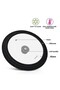 Multi-Size Lid With Marble Silicone Rim Clear/Black 26/28/30cm - 2