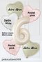 Satin Pink White Retro Cream Colors Birthday Balloon Set with Heart and Age Numbers - 2