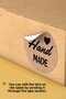 Hand Made - with Love Written Sticker Packaging Shipping Packaging Label - 4X4Cm 70 Pieces Round - 5