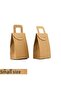 Bag with Handle Small Size 25 Pieces Kraft Bag Kraft Bag with Handle Cookie Box Henna Kraft Bag
