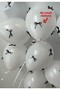 Bow Ribbon on Cake Balloon Black 4 Large Ribbons + 40 Small Ribbons - 2