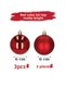 Brs-1649 Christmas Ball Decoration 6 cm 6 Pieces Red Matte-Glossy