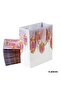 Ramadan Oil Lamp Themed Gift Bag, Drawstring Cardboard Bag, Iftar Catering Bag, 20X25X12 Cm, 6 Pieces
