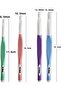 Colorful Large Numbers Crochet Set with Ergonomic Handle 8-10-12-15 Mm - 6
