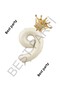 Best Beige Number and King Crown Foil Balloon Set Age 9