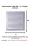 Matte Chrome 50x45 Aluminum Vent Bathroom WC Ventilation Shutter