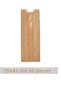 Kraft Windowed Paper Bags 15x41cm 50 Pieces Side Gusseted Packaging Paper Gift Wrapping Kraft Packaging