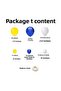 Balloon Set Yellow-Navy Blue-White 100 Piece Balloon Chain Set - 2