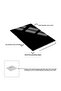 Hari̇kabi̇rev | Gold-Black Zebra Patterned Model 1 | Framed Tempered Glass Table Single Vertical - 3