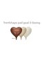 Coffee Retro Stink Colors Balloon Bouquet of 3 Hearts - 2