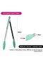 Tongs With Silicone and Stainless Steel Handle Green 36cm - 2